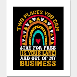 Two Places You Can Stay For Free In Your Lane And Business Posters and Art